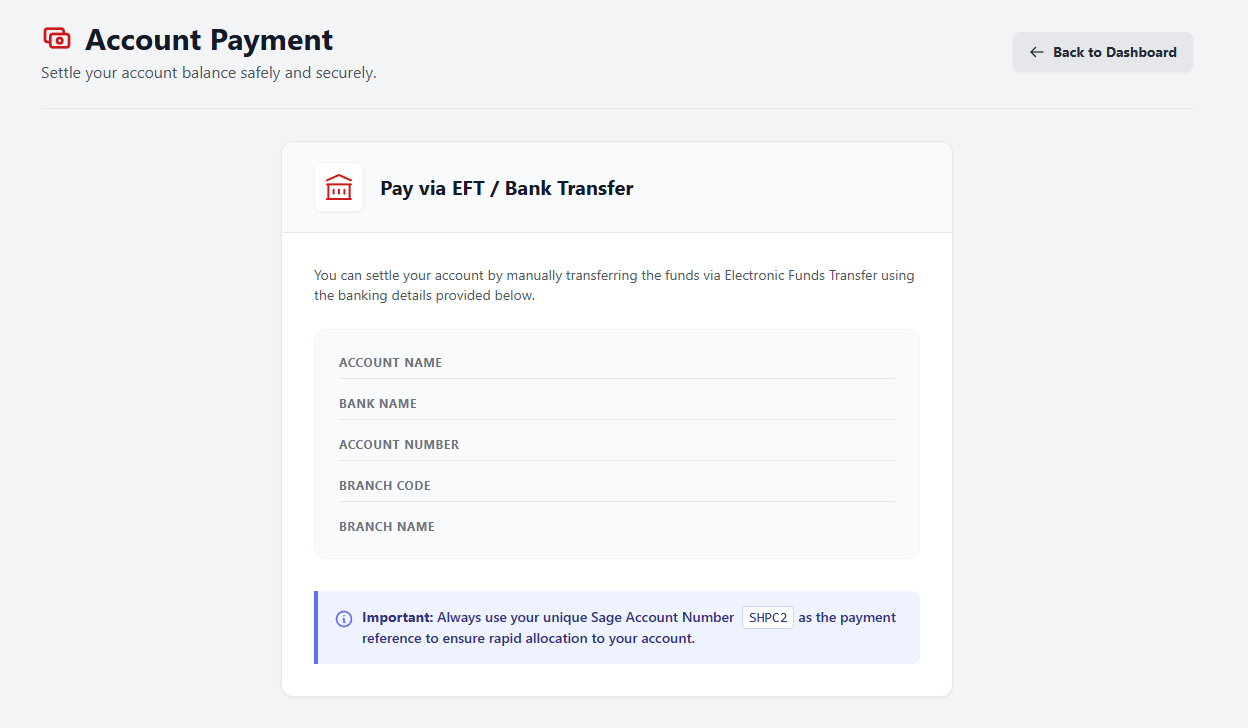 Account Payment